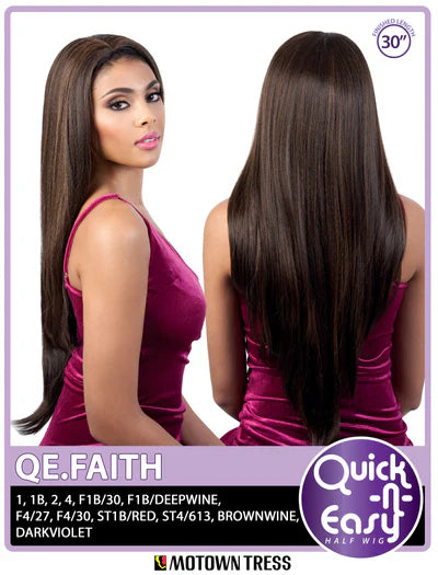 Motown Tress Quick N Easy Half Wig QE.FAITH - Elevate Styles