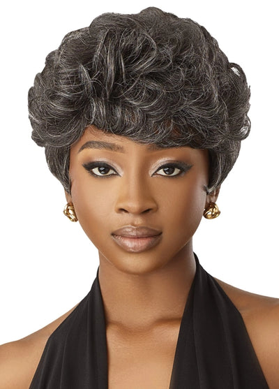 Outre Fab&Fly™ Gray Glamour 100% Unprocessed Human Hair Wig HH-Joan - Elevate Styles

