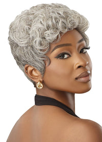 Thumbnail for Outre Fab&Fly™ Gray Glamour 100% Unprocessed Human Hair Wig HH-Joan - Elevate Styles