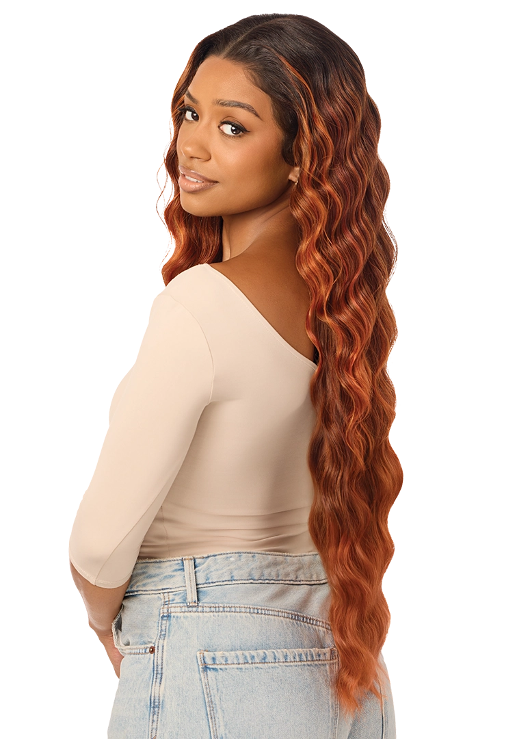 Outre Synthetic Melted Hairline HD Lace Front Wig MH124 QLMHMH124