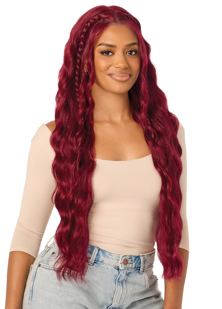 Outre Synthetic Melted Hairline HD Lace Front Wig MH124 QLMHMH124