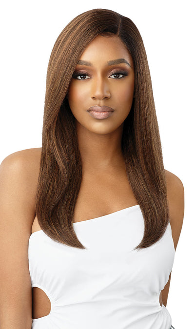Outre HD Pre-Plucked Lace Front Wig Natural Yaki 22 - Elevate Styles