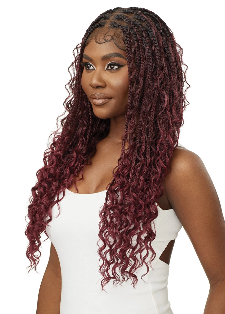 Outre Whole Lace HD Pre-Braided Lace Front Wig Boho Box Braids 28 - Elevate Styles