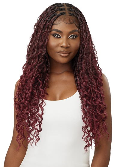 Outre Whole Lace HD Pre-Braided Lace Front Wig Boho Box Braids 28