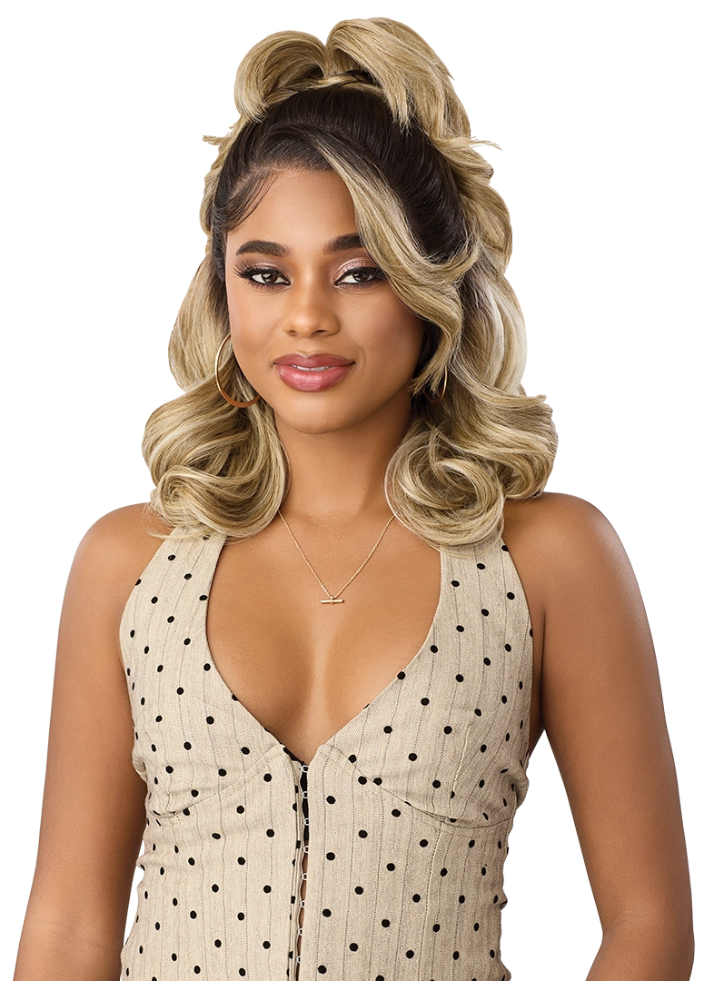 Outre Perfect Hairline NueBlend – 13x6 Lace Frontal HHB-Body Wave 14" QLPHLNHBW14 - Elevate Styles