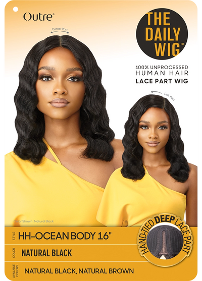 Outre The Daily Wig 100% Human Hair Wig Ocean Body 16" - Elevate Styles
