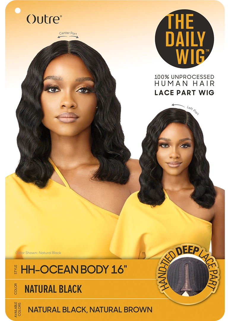 Outre The Daily Wig 100% Human Hair Wig Ocean Body 16" - Elevate Styles