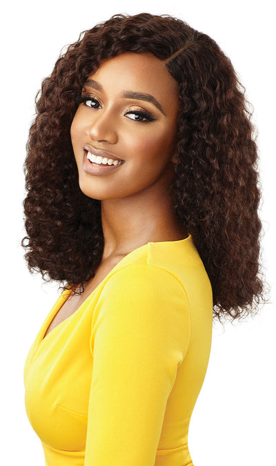 Outre Daily Wig Human Hair Wet n Wavy Wig Natural Deep 16" - Elevate Styles
