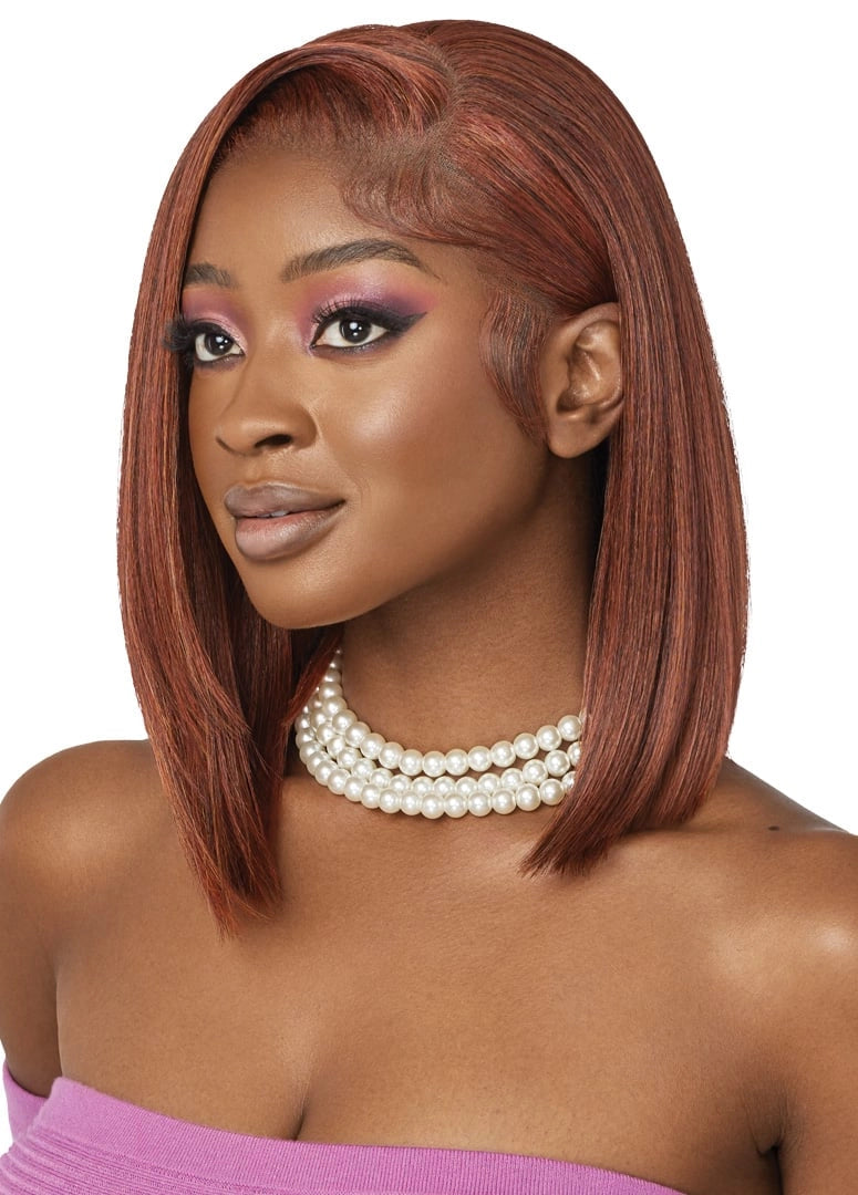 Outre Perfect Hairline Swoop Series Frontal Lace 13"x 4" HD Transparent Lace Front Wig Swoop 5 - Elevate Styles