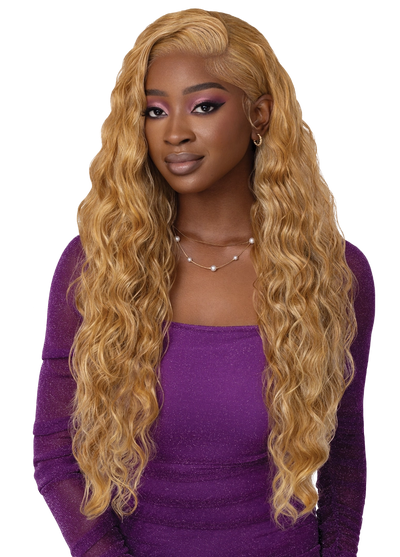 Outre Perfect Hairline Swoop Series Frontal Lace 13"x 4" HD Transparent Lace Front Wig Swoop 7