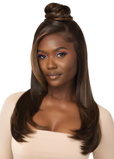 Outre Perfect Hairline 360 Frontal Lace 13"x 6" HD Transparent Lace Front Wig Kaliya - Elevate Styles
