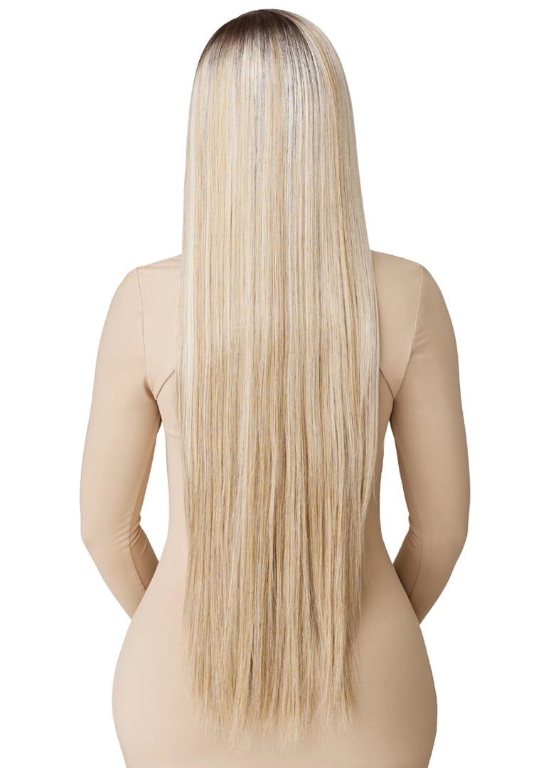 Outre Synthetic Sleek Lay Part HD Transparent Lace Front Wig Korai - Elevate Styles
