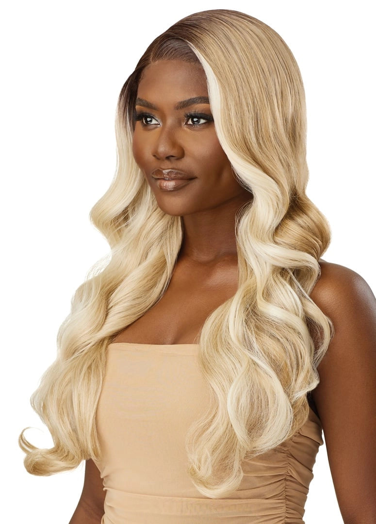 Outre Synthetic Sleek Lay Part HD Transparent Lace Front Wig Sahari - Elevate Styles