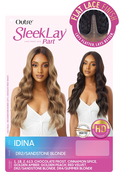 Outre Synthetic Sleek Lay Part HD Transparent Lace Front Wig Idina - Elevate Styles
