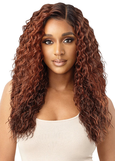 Outre Synthetic Sleek Lay Part HD Transparent Lace Front Wig Keola 22" - Elevate Styles