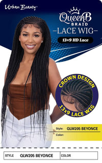 Thumbnail for Urban Beauty Queen Braid Full Lace Wig Beyonce 13x9 HD Lace QLW205_1B