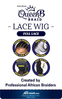 Thumbnail for Urban Beauty Queen B Full Lace Ghana Braid Wig QLW301