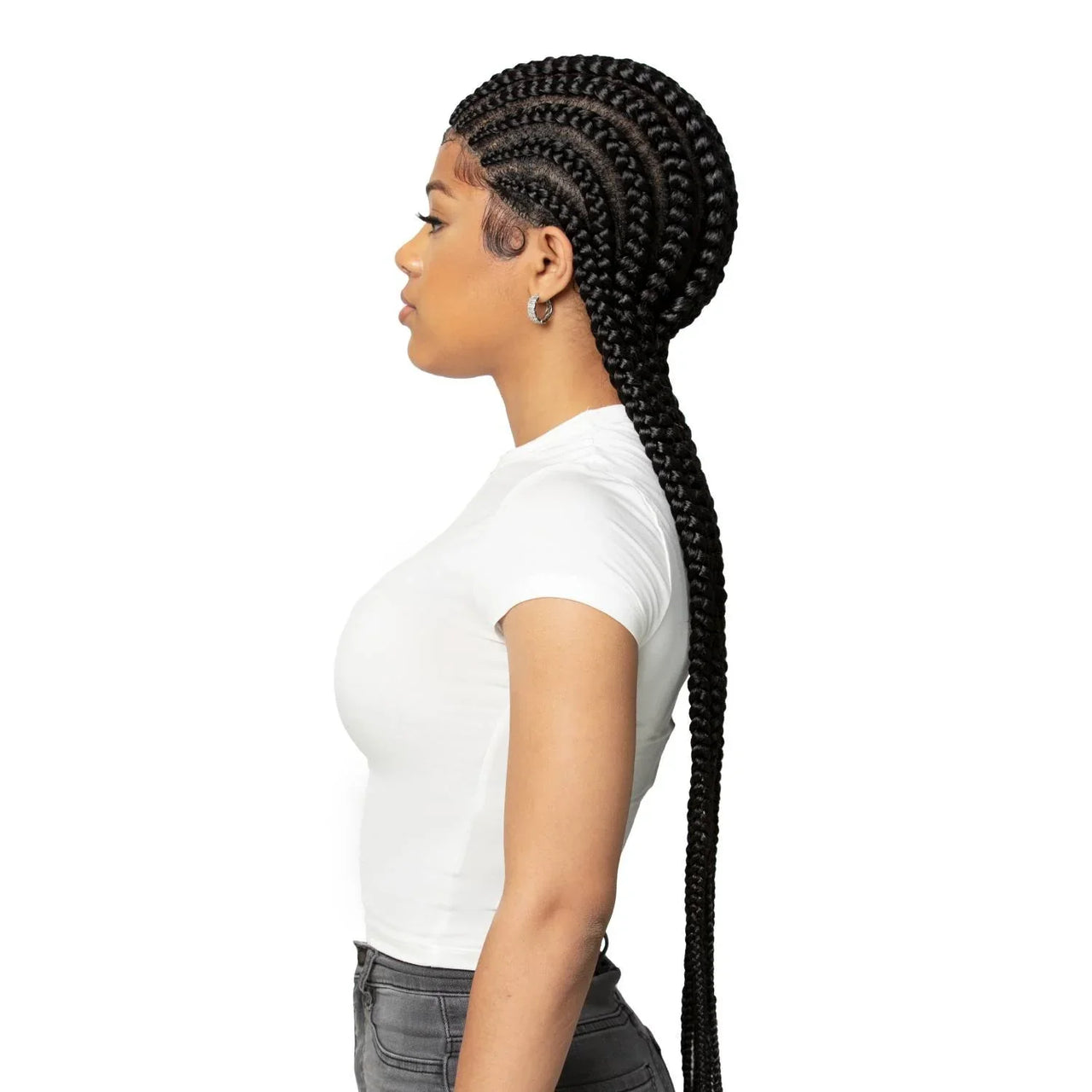 Urban Beauty Queen B Full Lace Ghana Braid Wig QLW301