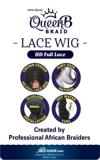 Thumbnail for Urban Beauty Queen Braid Full Lace Wig Box Braid 26