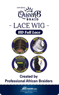 Thumbnail for Urban Beauty Queen B HD Full Lace Box Braid Bob Wig 10