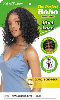 Thumbnail for Queen B The Perfect Boho Braided Lace Wig QLW403 BOHO DEEP_COLOR 1B