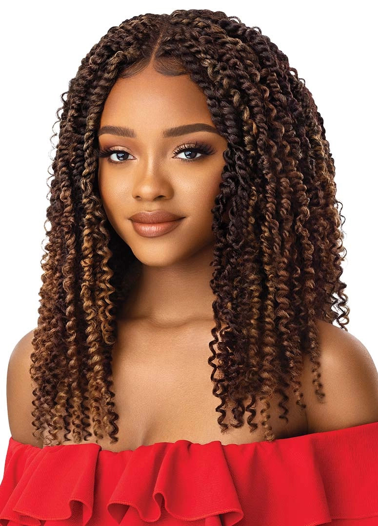 Outre 4x4 Swiss Braid Lace Front Wig Kinky Boho Passion Waterwave 18" - Elevate Styles
