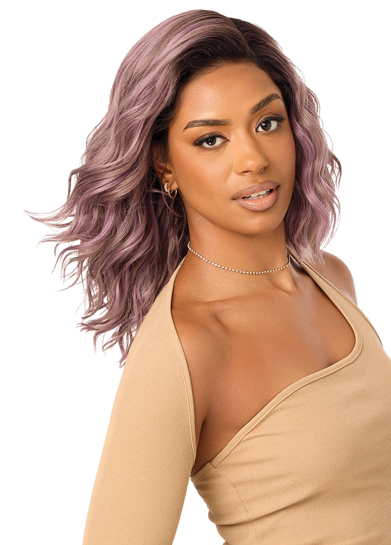 Outre Synthetic Glueless HD Transparent Lace Front Wig ACADIA QLACA - Elevate Styles