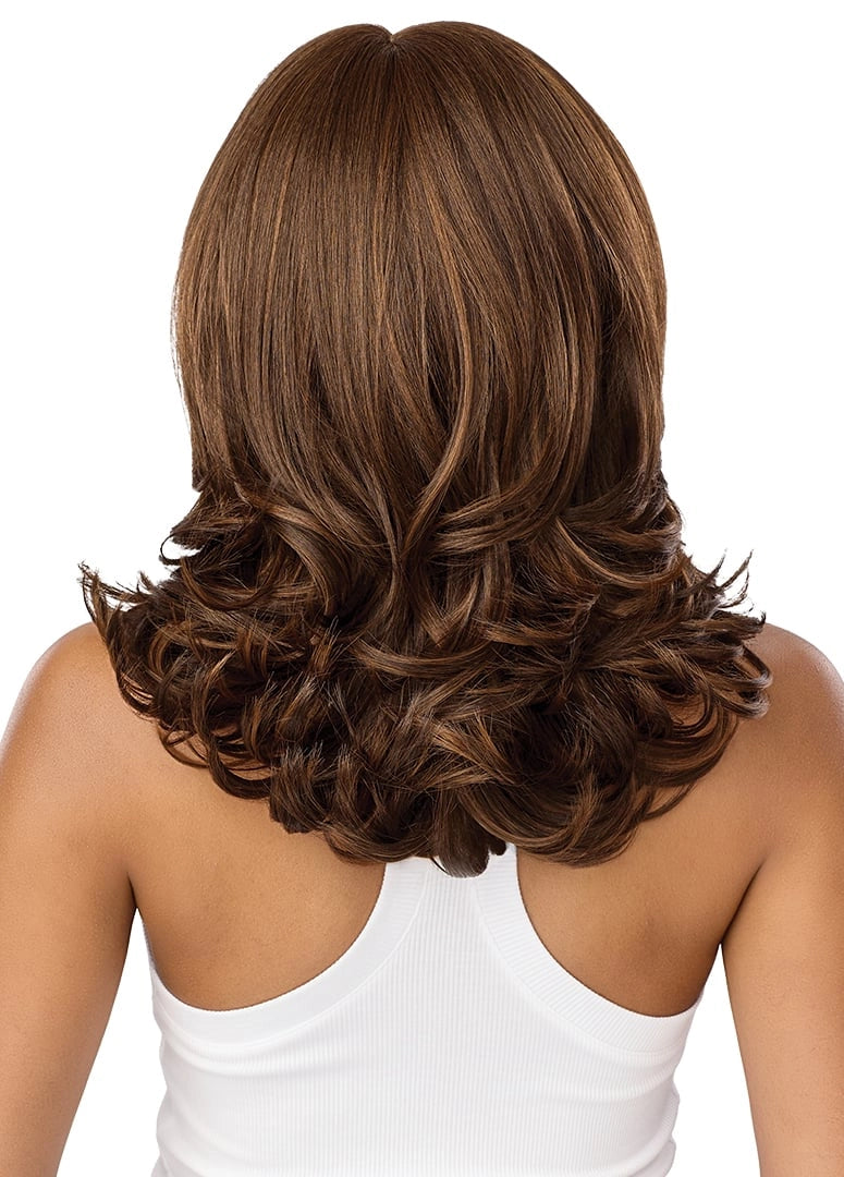 Outre Synthetic Glueless HD Transparent Lace Front Wig Adaire QLADA