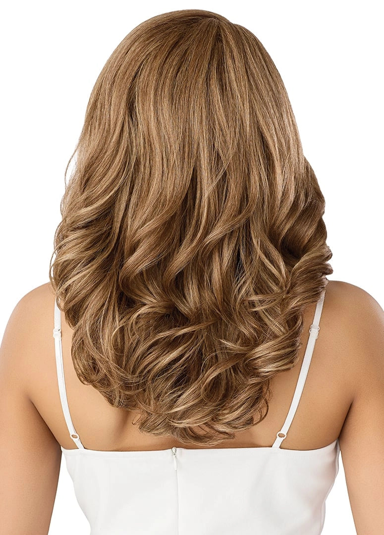 Outre Synthetic Glueless HD Transparent Lace Front Wig Amrose QLARS
