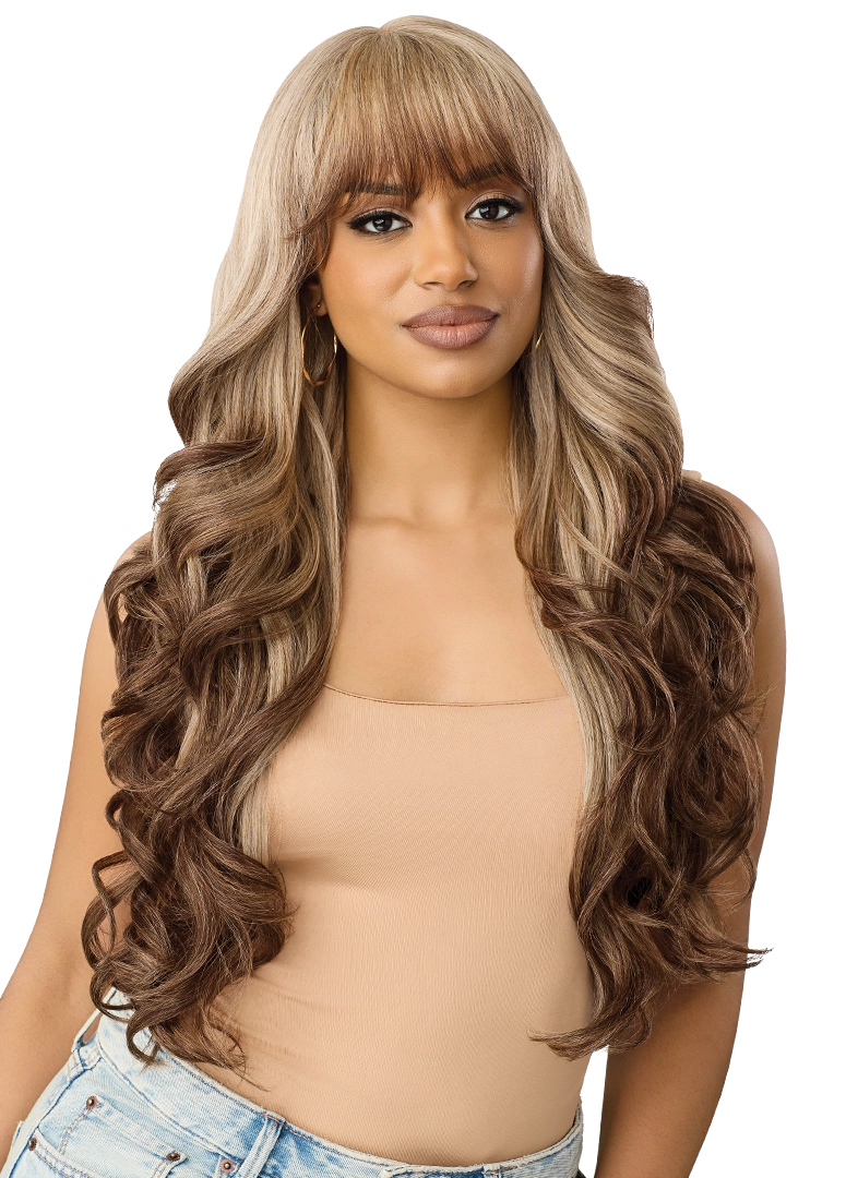 Outre Synthetic Glueless HD Transparent Lace Front Wig Essaria QLESS - Elevate Styles
