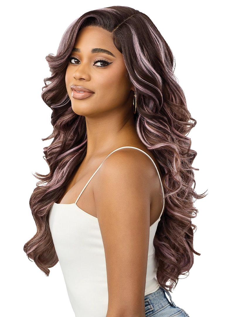 Outre Synthetic Glueless HD Transparent Lace Front Wig Everline QLEVE - Elevate Styles