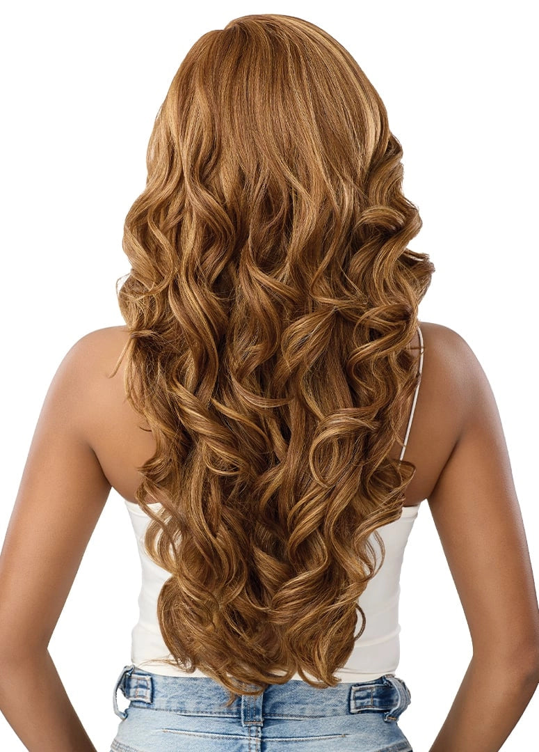 Outre Synthetic Glueless HD Transparent Lace Front Wig Everline QLEVE - Elevate Styles