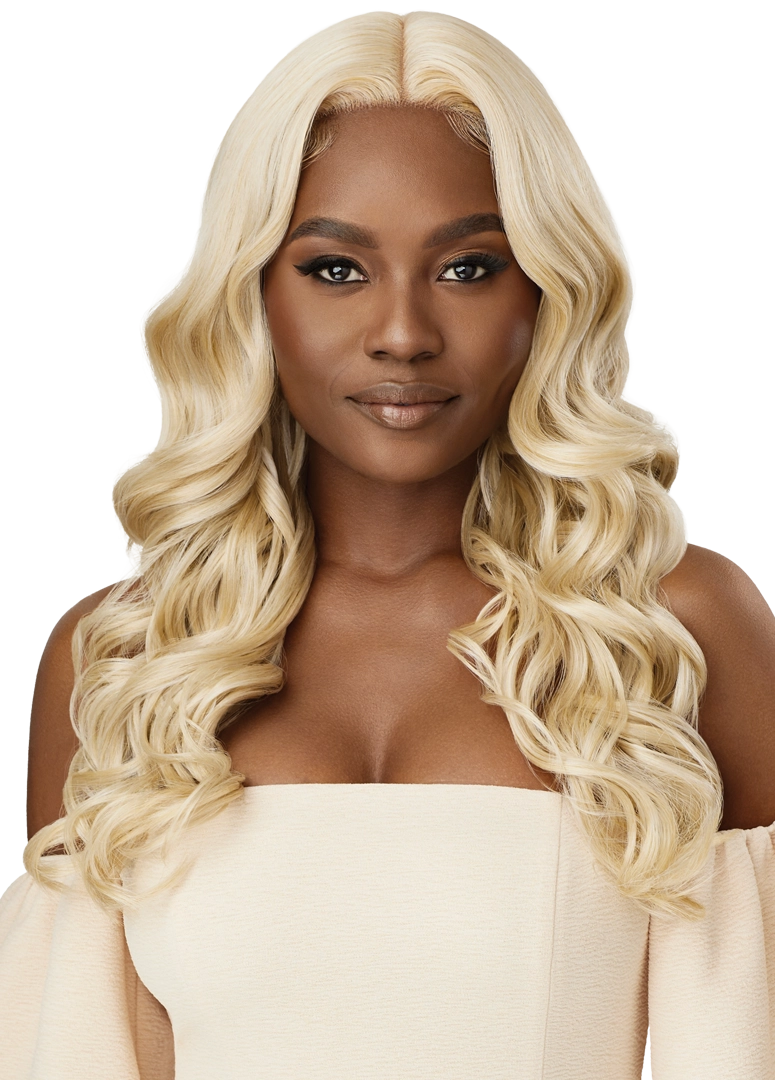 Outre Synthetic Glueless HD Transparent Lace Front Wig Haseena - Elevate Styles
