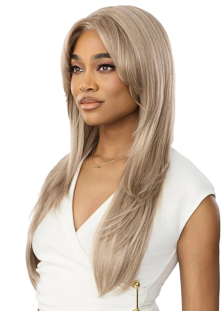 Outre Synthetic Glueless HD Transparent Lace Front Wig Laurella QLLAU