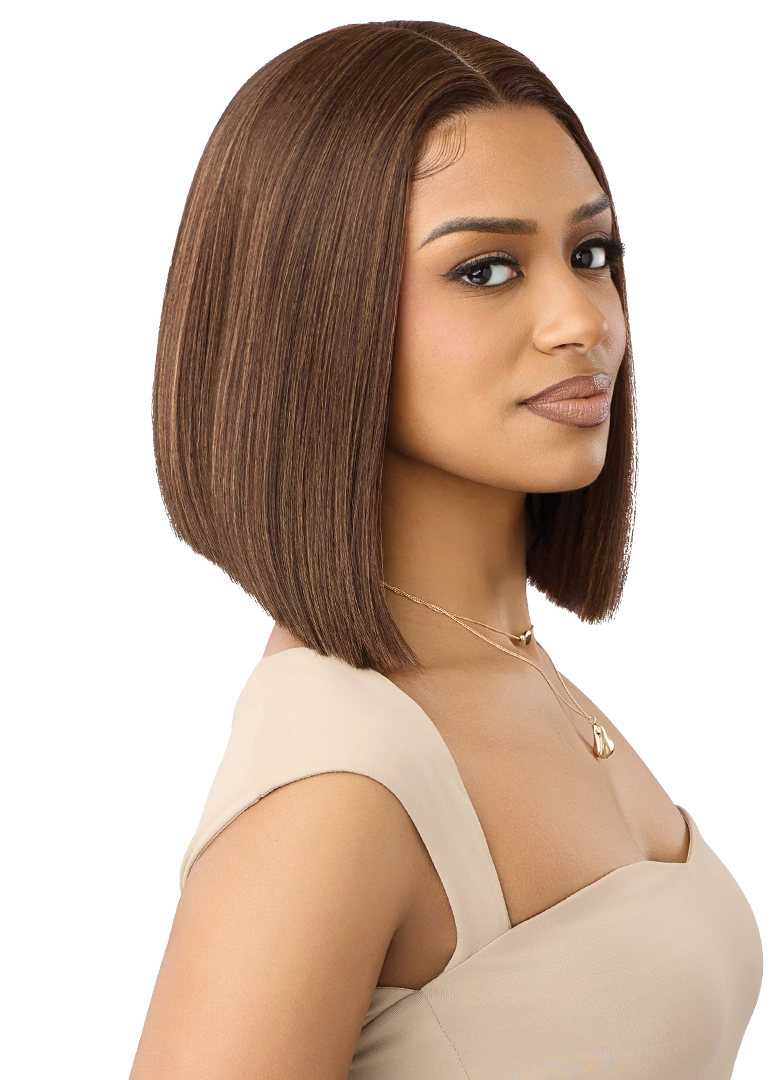 Outre Synthetic Glueless HD Transparent Lace Front Wig Lin QLLIN
