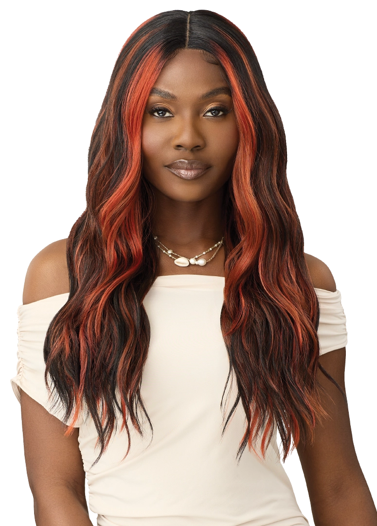 Outre Synthetic Glueless HD Transparent Lace Front Wig Lorraine QLLRN - Elevate Styles