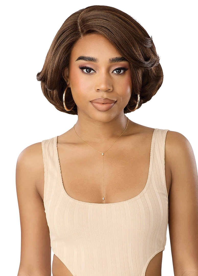 Outre Synthetic Glueless HD Transparent Lace Front Wig Marvina QLMRV