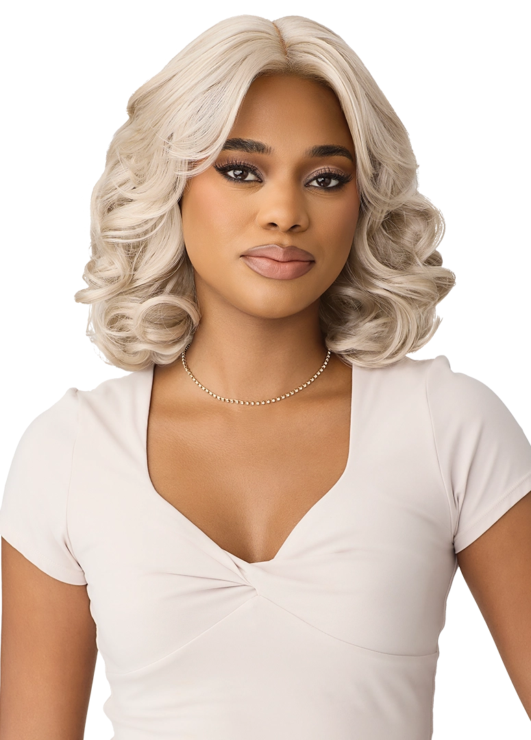 Outre Synthetic Glueless HD Transparent Lace Front Wig Melora QLMLR