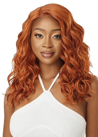 Outre Synthetic Sleek Lay Part HD Transparent Lace Front Wig Tavi