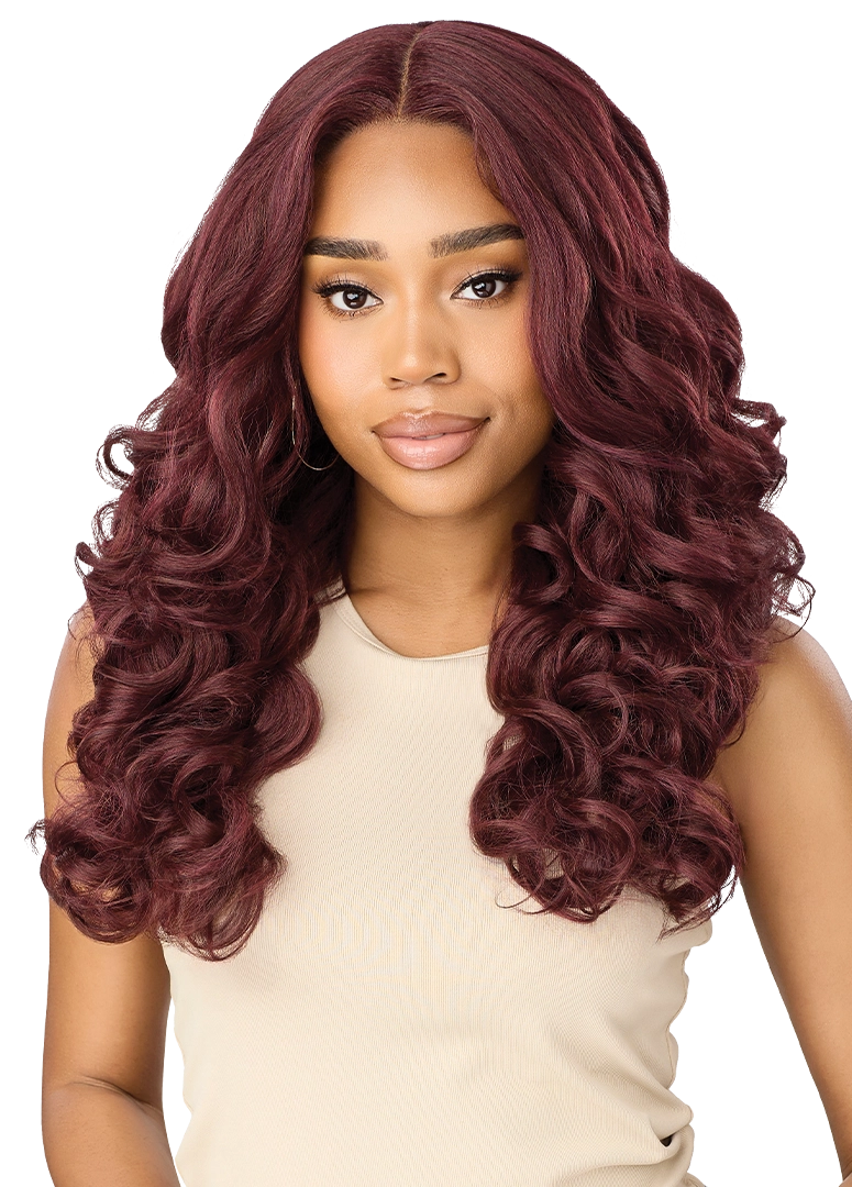 Outre Synthetic Glueless HD Transparent Lace Front Wig Wonder QLWON