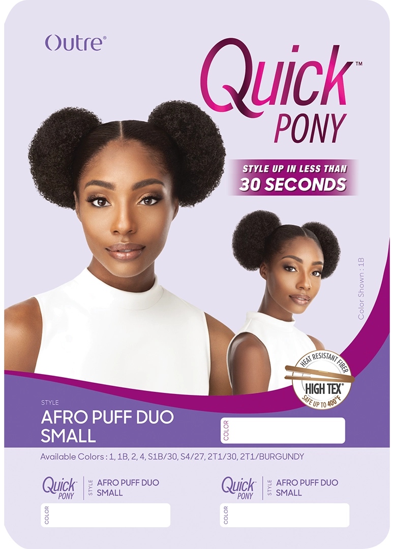 Outre Quick Pony Afro Puff Duo SMALL - Elevate Styles