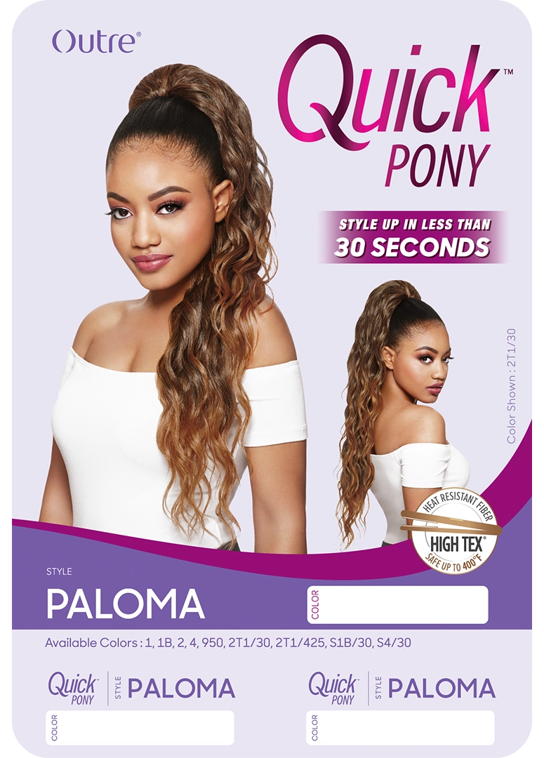 Outre Synthetic Quick Pony - Paloma - Elevate Styles