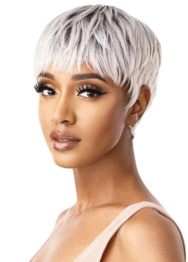 Outre Wigpop Nola Synthetic Full Wig – Heat Resistant Pixie Cut - 1 Black