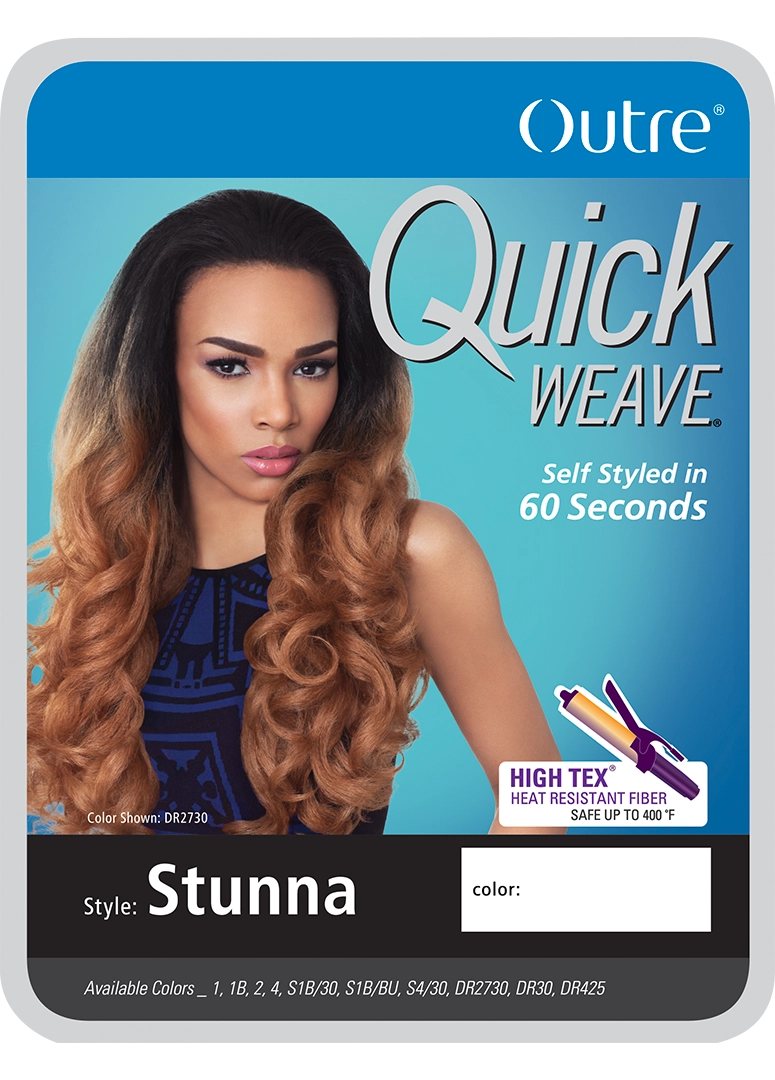 Outre Synthetic Quick Weave Half Wig Stunna - Elevate Styles