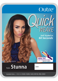 Thumbnail for Outre Synthetic Quick Weave Half Wig Stunna - Elevate Styles
