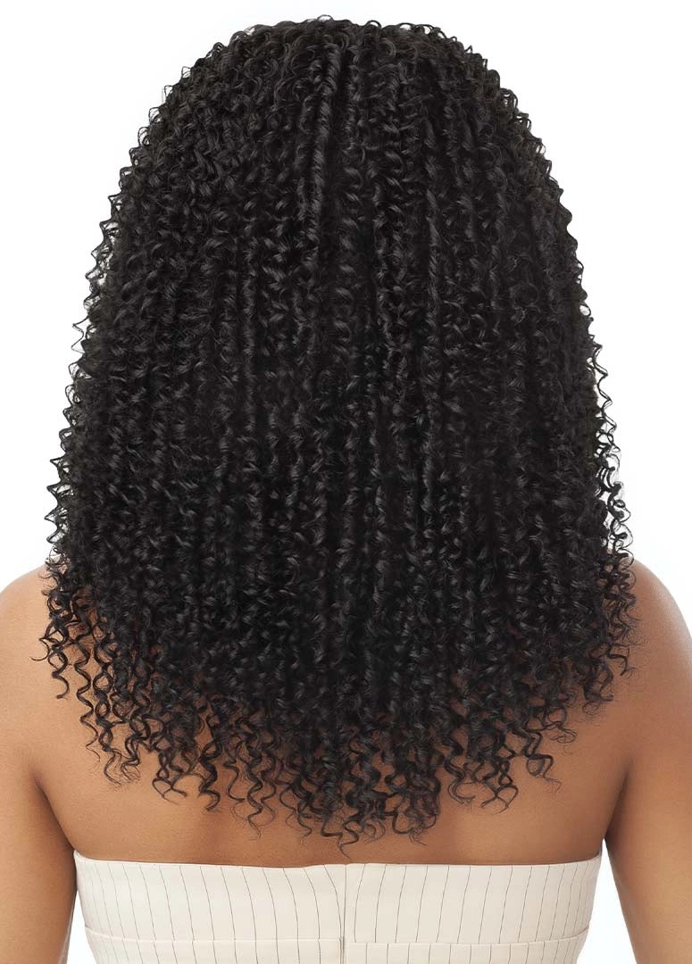 Outre Big Beautiful Hair Human Blend Leave Out U Part Wig Passion Coils 20" - Elevate Styles