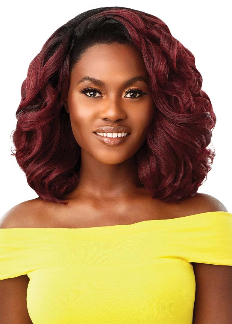 Perruque Longue Bouclée Couleur Chocolate LIONESS 6 - Synthétique, Bonnet Moyen