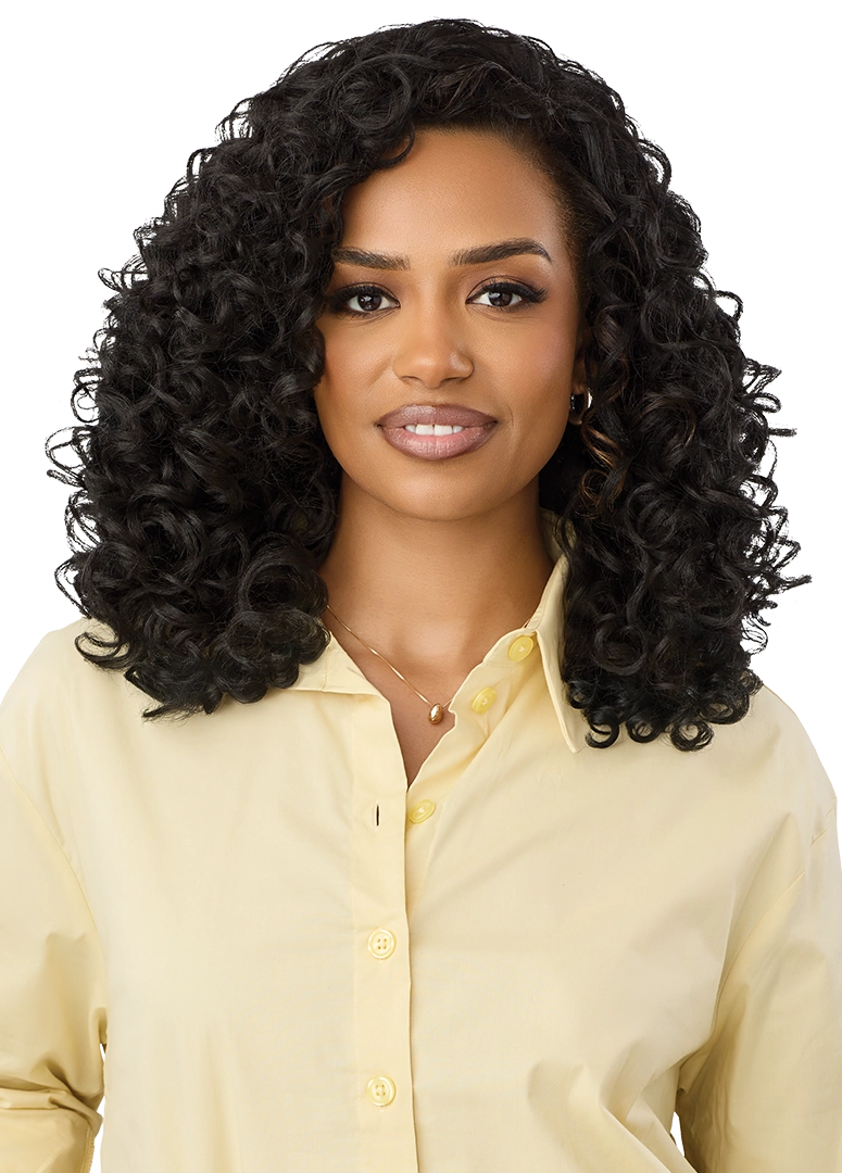 Outre Converti-Cap Synthetic Wig – Curls and Swirls QVOCNS