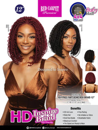 Thumbnail for Mane Concept HD Inspire 4x4 Free Part Braid Lace Front Wig - BOHO BOX BRAID 12