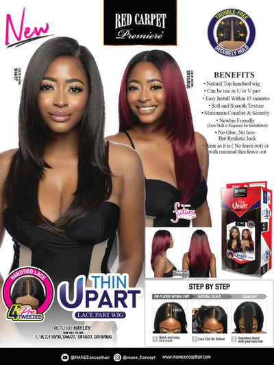 Mane Concept U Thin Part Lace Part Wig RCTU101 Hayley